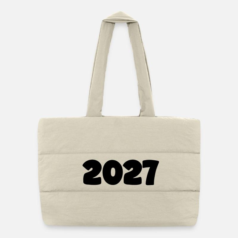 2027 black - Puffer Shopping Bag - natural
