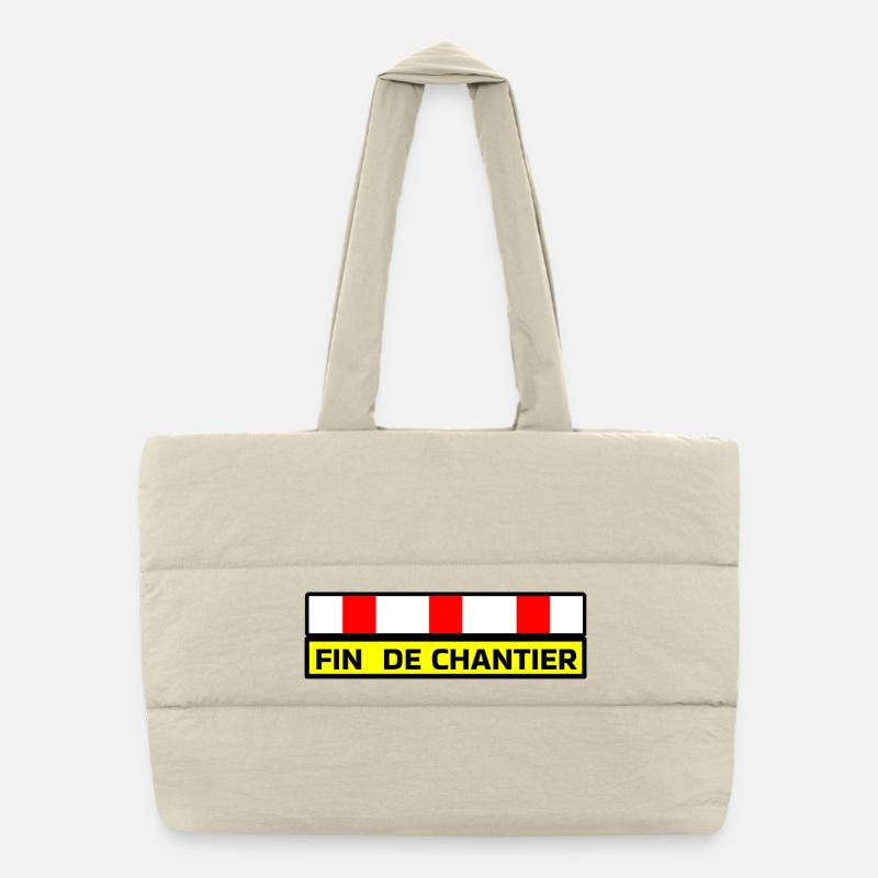 Fin de Chantier  Sac shopping matelassé
