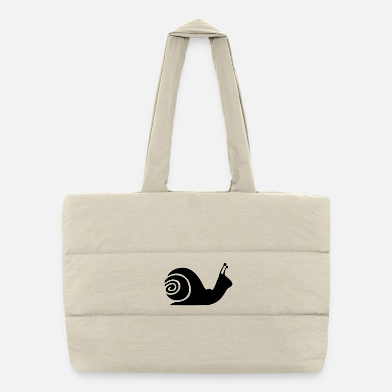 snale Puffer Shopping Bag