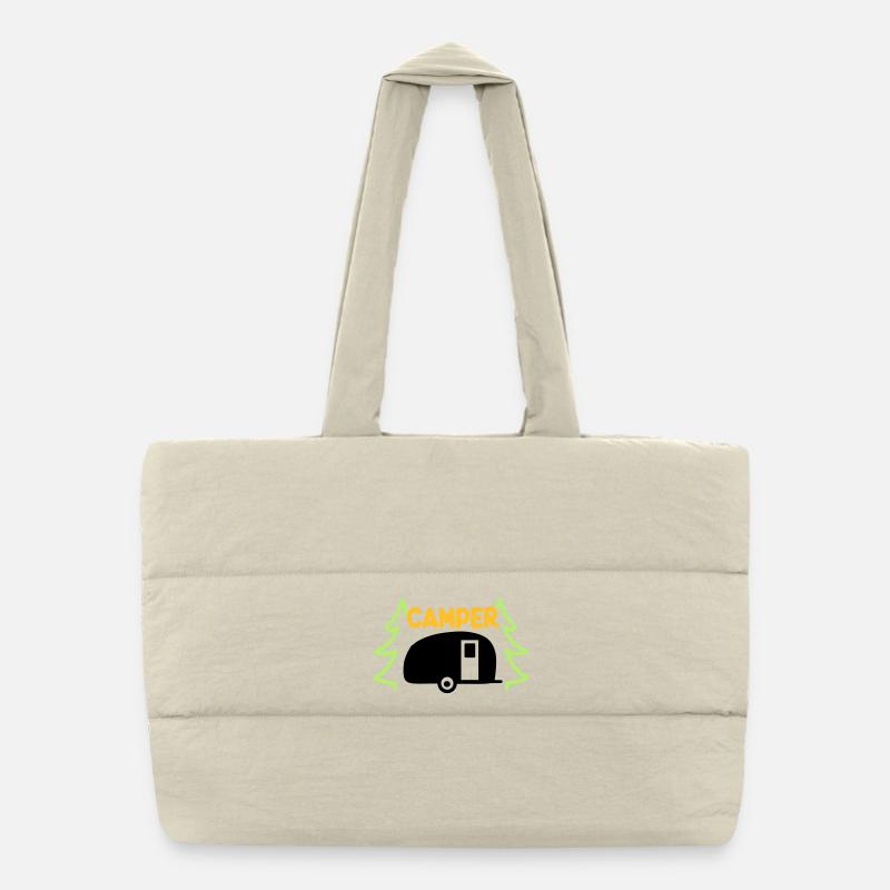 Campeur - prêt pour les vacances Sac shopping matelassé