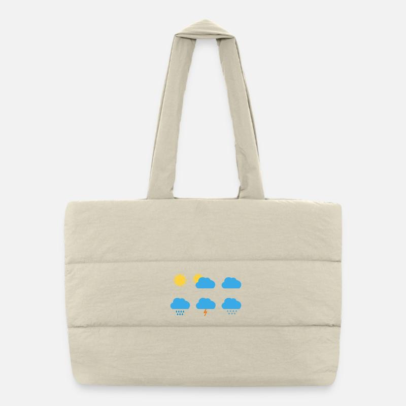 Symboles Météo Sac shopping matelassé
