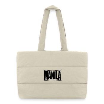 name t-shirt Manila t-shirt gift idea t-shirt - Puffer Shopping Bag - natural - Front