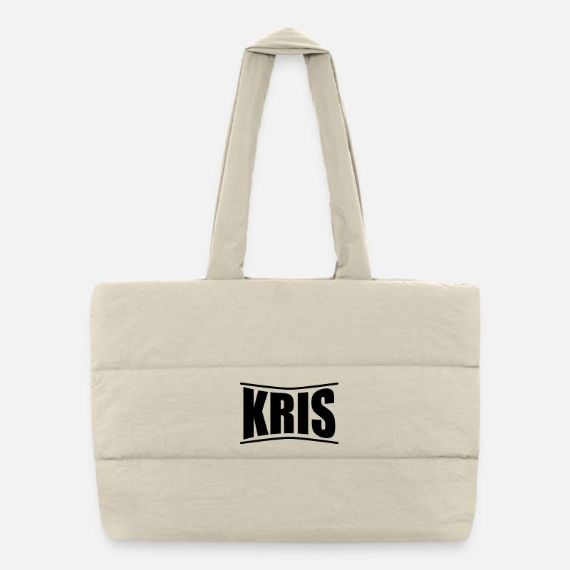 name t-shirt Kris -shirt gift idea Puffer Shopping Bag