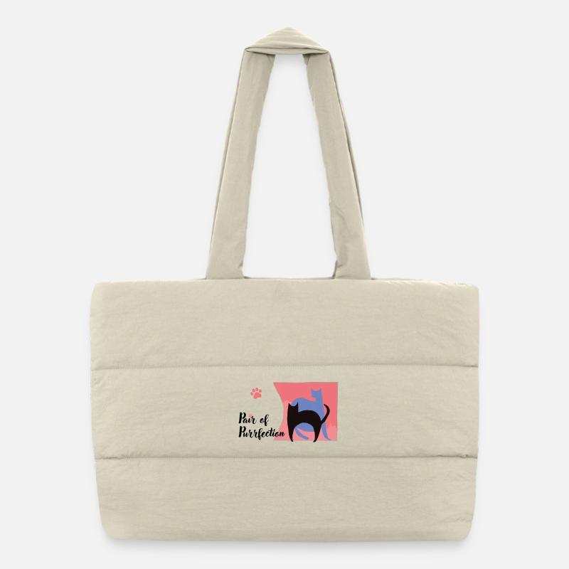 Paire de Purrfection Sac shopping matelassé