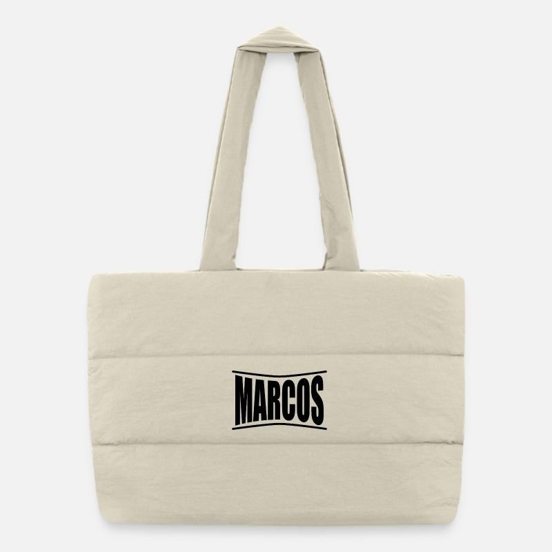 Marcos T-Shirt T-Shirt Geschenkidee Puffer-Einkaufstasche