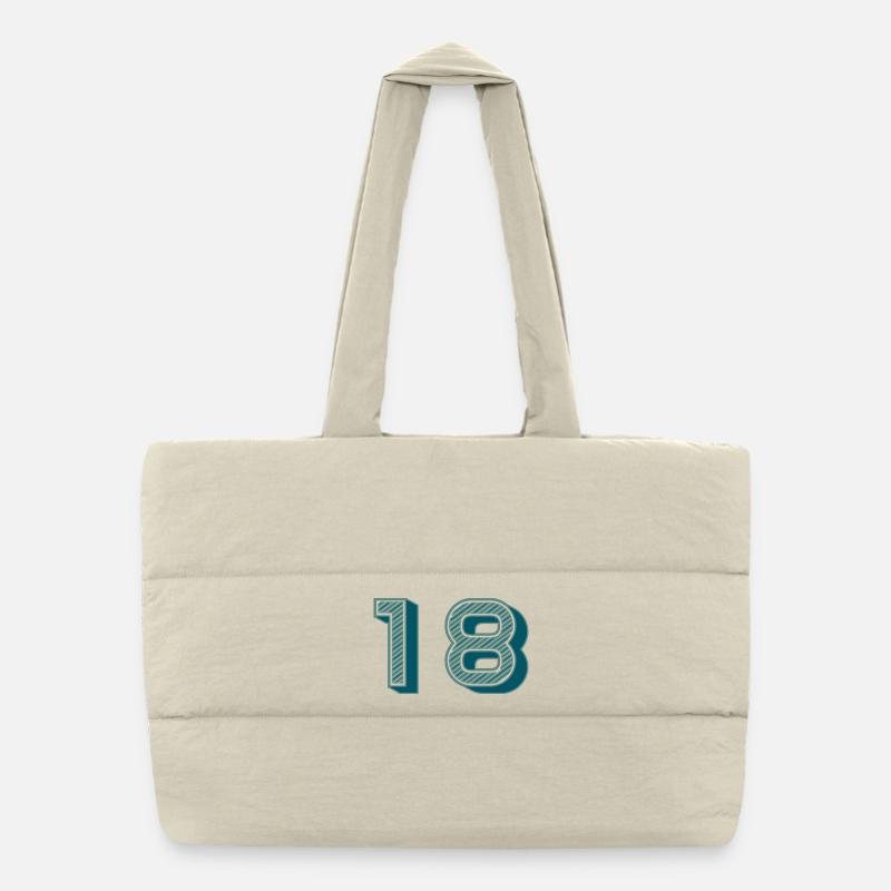 18. 18 ANS. 18e ANNIVERSAIRE Sac shopping matelassé