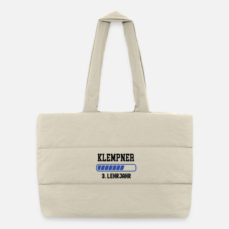 Apprenticeship as a plumber 3rd year as a plumber Puffer Shopping Bag
