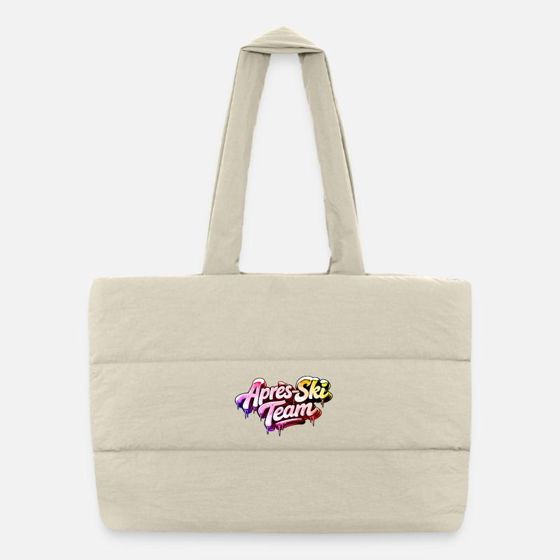 Apres Ski Team Bunt Puffer-Einkaufstasche