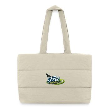 Free instead of dense – sober. Strong. Free. - Puffer Shopping Bag - natural - Front