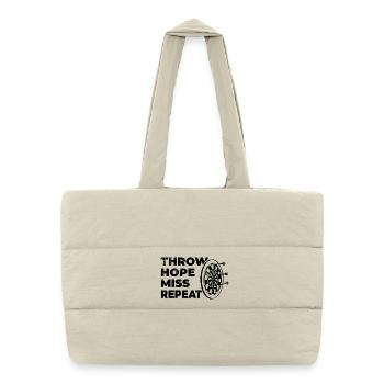 Darts Player Saying - Puffer Shopping Bag - natural - Front