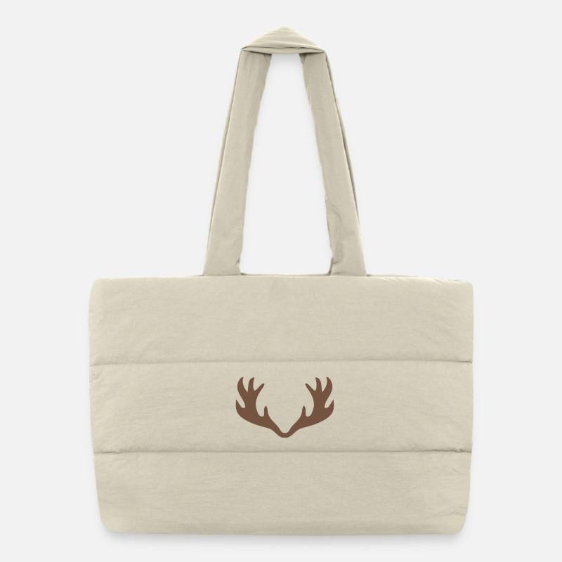 Antlers Puffer Shopping Bag