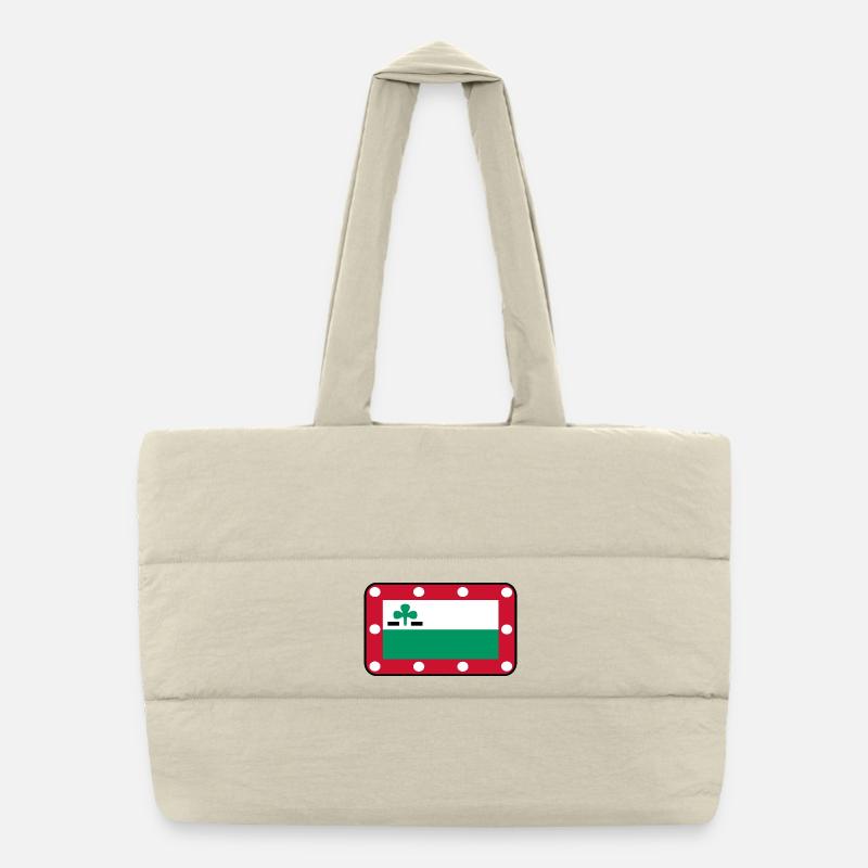 Meppeldag-Flaggenlogo – Urban Style Puffer-Einkaufstasche