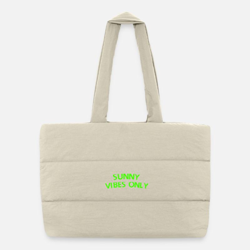 Sunny Vibes uniquement Sac shopping matelassé