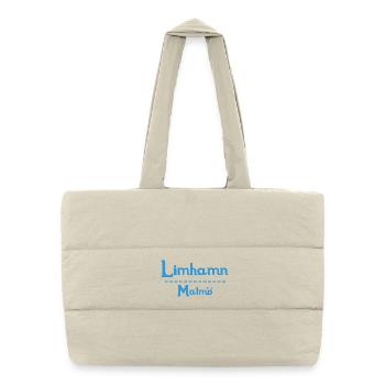 Limhamn – Malmö Sky Blue Design - Puffer Shopping Bag - natural - Front