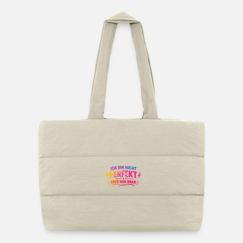 Je ne suis pas parfaitement proche Sac shopping matelassé