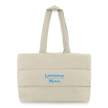 Löddeköpinge – Malmö Sky Blue Design - Puffer Shopping Bag - natural - Front