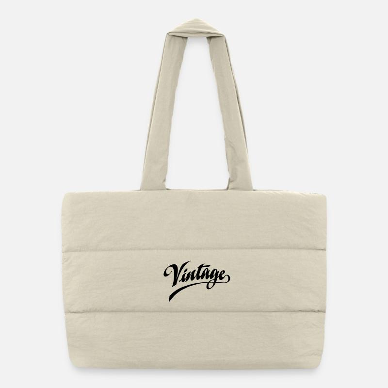 Vintage Puffer-Einkaufstasche