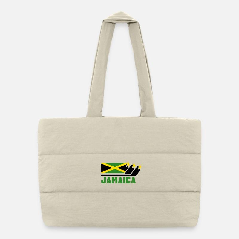 Jamaica / Gift / Caribbean / Reggae / Kingston Puffer Shopping Bag