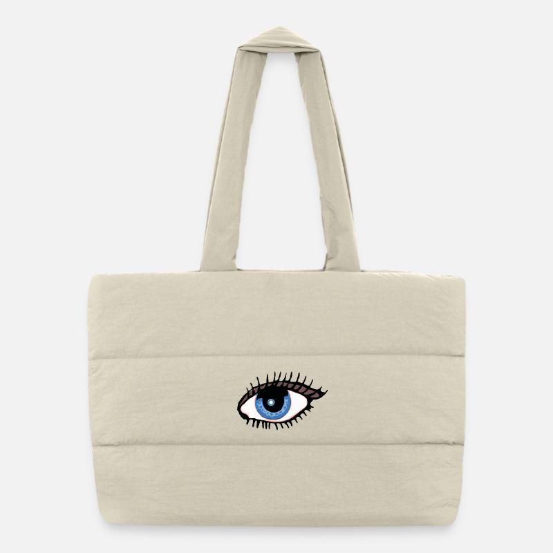 Auge - Augen-blick - sehen -Sichtweise Puffer-Einkaufstasche