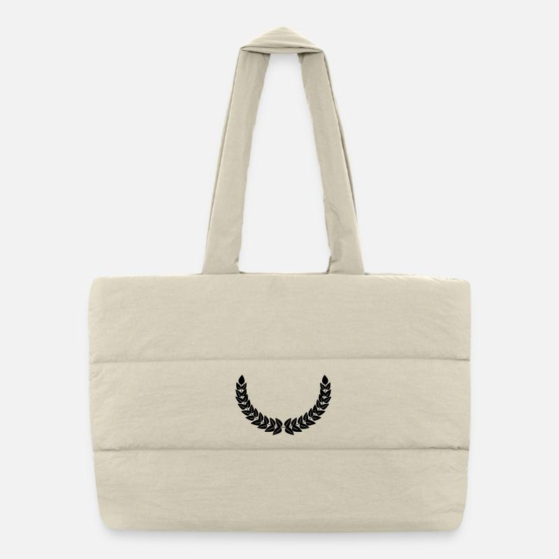 Laurel wreath decoration Puffer Shopping Bag
