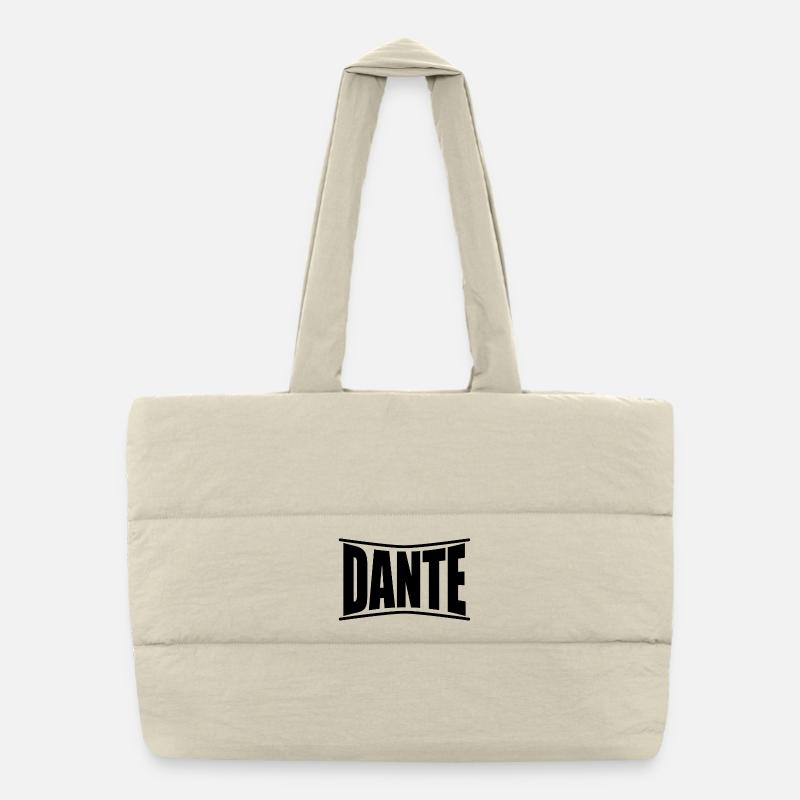 Dante t-shirt gift idea Puffer Shopping Bag