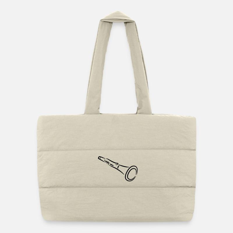 Clarinet Puffer Shopping Bag