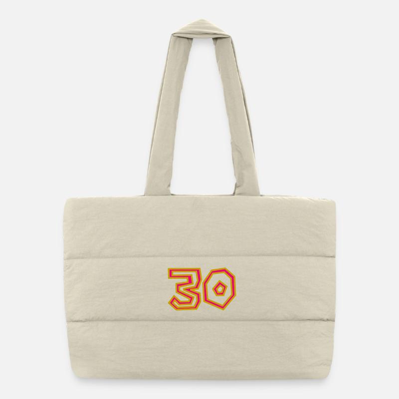 30. 30 YEARS. 30th ANNIVERSARY. 30TH ANNIVERSARY. Puffer Shopping Bag
