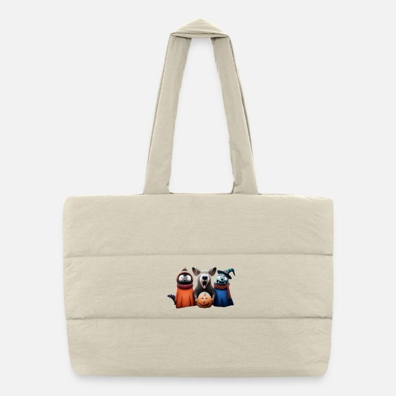 Clumsy in Costume –Halloween Wooligans Puffer Shopping Bag
