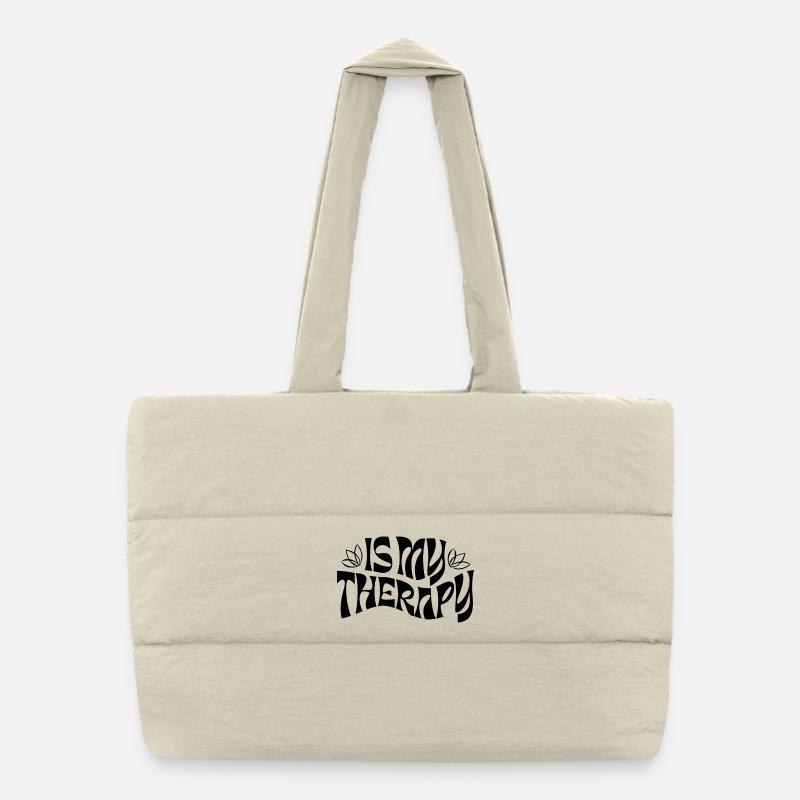 Is My Therapy – Déclaration rétro Sac shopping matelassé
