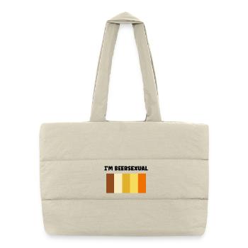 Bearsexual Solar Earth Palette - Puffer-Einkaufstasche - Naturweiß - Vorne