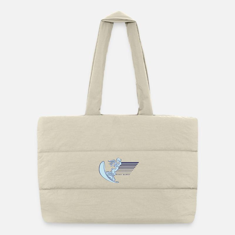 Looney Tunes Bugs Bunny Mit Snowboard Puffer-Einkaufstasche