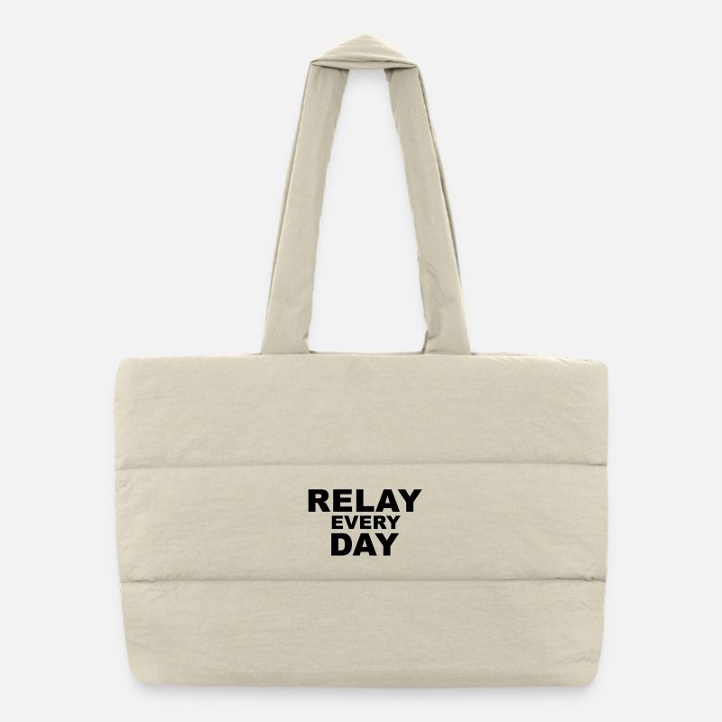 Relayez un plan audacieux quotidien Sac shopping matelassé