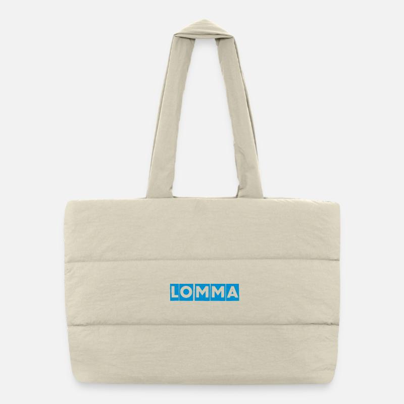 Conception du bloc Lomma Blue Sac shopping matelassé