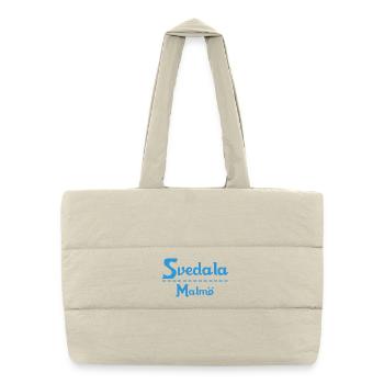 Svedala – Malmö Sky Blue Design - Puffer Shopping Bag - natural - Front