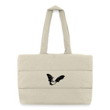 fledermaus - Sac shopping matelassé - blanc naturel - Devant
