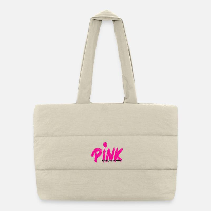 Pink Empowerment Puffer-Einkaufstasche