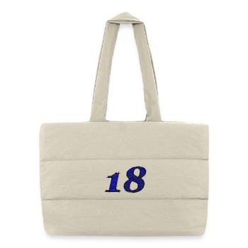 beliebte Geburtstagsgeschenke 18, GB, volljährig - Puffer-Einkaufstasche - Naturweiß - Vorne