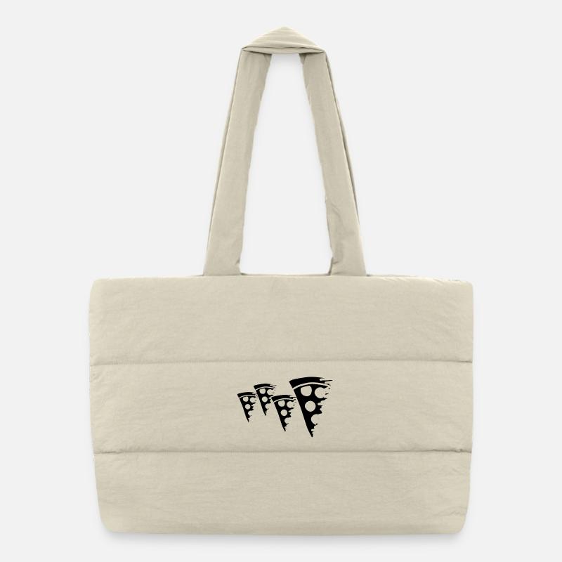 Pizza Puffer Shopping Bag
