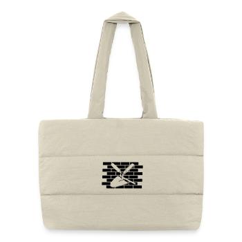 Joint nail and trowel cut out - Puffer Shopping Bag - natural - Front