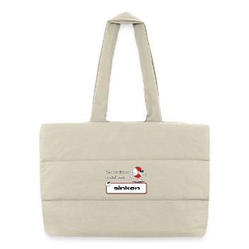 Je refuse de couler - Sac shopping matelassé - blanc naturel - Devant
