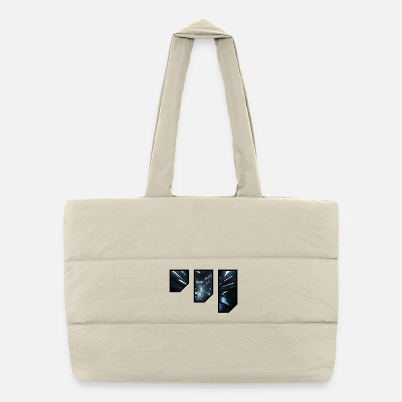 Conception futuriste d’un couloir de science-fiction Sac shopping matelassé