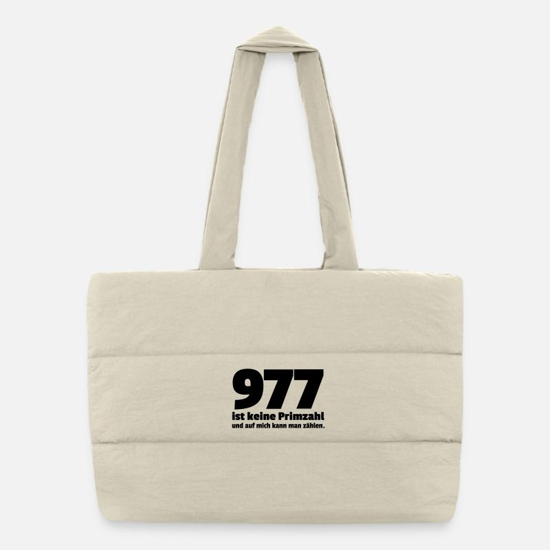 pas un nombre premier Sac shopping matelassé