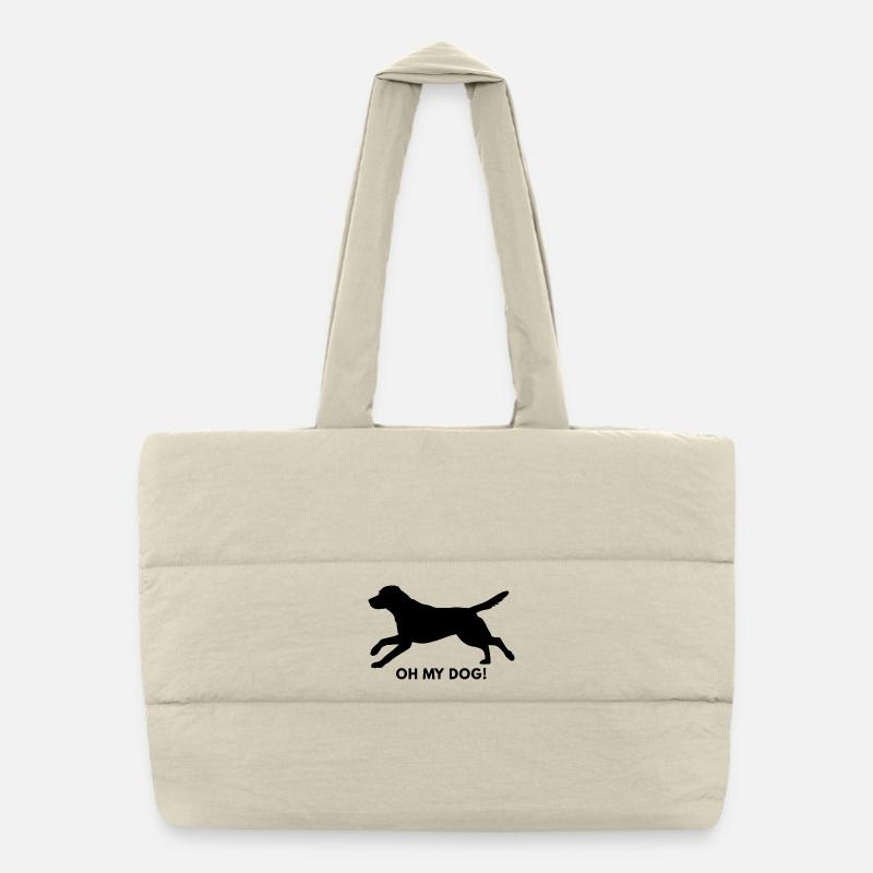 Labrador my Dog Puffer Shopping Bag