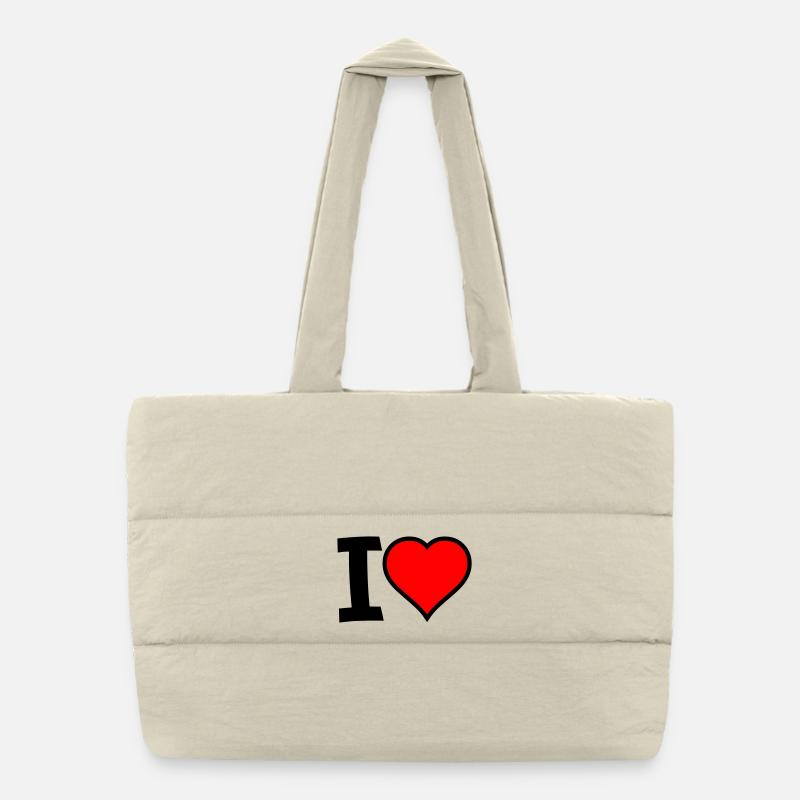 I Cœur Sac shopping matelassé