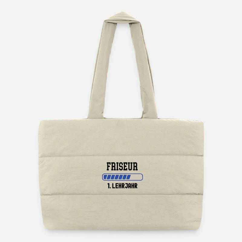 Apprentissage de coiffeur de première année de formation de coiffeur Sac shopping matelassé