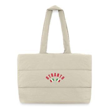 Otrante a traversé les drapeaux italiens - Sac shopping matelassé - blanc naturel - Devant