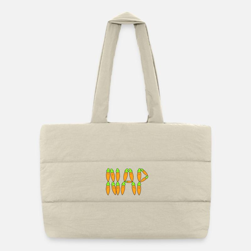 Karotten-Nickerchen Puffer-Einkaufstasche