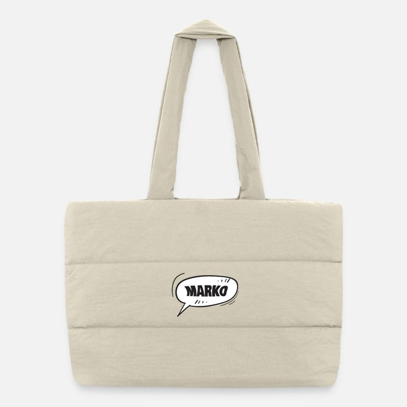 Prénom Marko Sac shopping matelassé