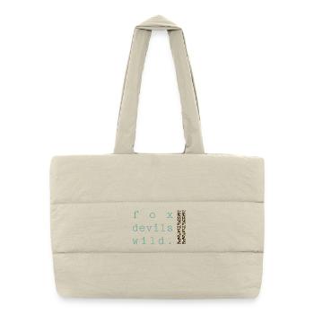 Fox Devil Wild Leopard - Puffer Shopping Bag - natural - Front