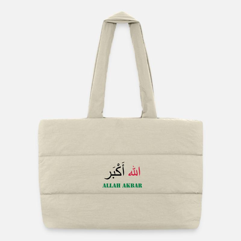Allah Akbar Puffer-Einkaufstasche